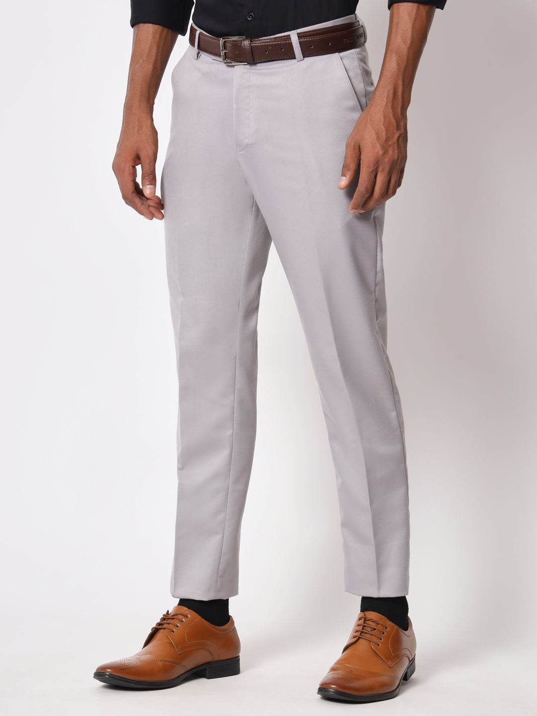 Buy Light Grey Trousers & Pants for Men by JOHN PLAYERS Online | Ajio.com